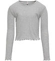Kids Only Blússa - CookCarlotta - Light Grey Melange
