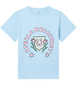 Stella McCartney Kids Stuttermabolur - Ljósblátt M. Bleikt