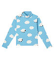 Stella McCartney Kids Bluse m. Rollkragenpullover - Hellblau/Wei