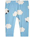 Stella McCartney Kids Leggings - Ljusblå/Vit m. Moln/Får