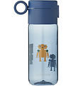 Liewood Drinkfles - Clemence - 350 ml - Robots/Indigo Blue