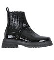 Angulus Kängor - Chunky Chelsea - Croco/Black