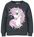 Name It Collegegenser - NmfVeda - Dark Sapphire/Søt Unicorn
