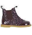 Bottes Angulus - Chelsea - Aubergine av. Glitter