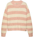 Calvin Klein Blússa - Prjónað - Ck Stripe - Peach Písk