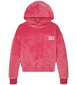 Tommy Hilfiger Hettupeysa - Velúr - Handrit - Arfleifð Bleikt