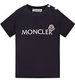 Moncler T-shirt - Medium+ Blue w. White