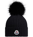 Moncler Pipo - Neulottu - Villa - Laivastonsininen m. Pom pom