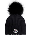 Moncler Pipo - Villa - Musta m. Pom pom