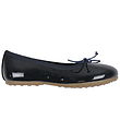 Bisgaard Ballerina Slippers - Lucy - Navy Patent