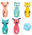 Ludi Bowling set - Animals - 6 Parts