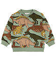 The New Siblings Sweatshirt - TnsLee - Hedge Green Dino AOP
