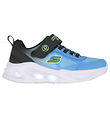 Skechers Skór - M. ljós - Meteor Lights - Svart/Blár