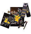 Pokémon Colouring Set - Bumper Pack - Black w. Pikachu