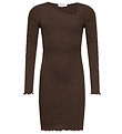 Rosemunde Kleid - Rib - Dark Espresso