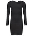 Rosemunde Kleid - Rib - Schwarz