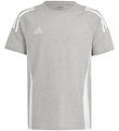 adidas Performance T-Shirt - Tiro24 Swteey - Grijs/Wit