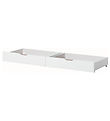 Hoppekids Lådor m. Hjul - 2 st. - 70x160 cm - Vit