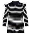 Tommy Hilfiger Kleid - Strick - Ruffle Skater - Desert Himmel St
