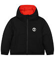 Timberland Puffer Jacket/Fleece Jacket - Reversible - Black/Oran