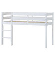 Hoppekids Rúm - Hálfhátt - ECO Comfort - 116x76x114 cm - Hvítt