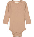 MarMar Bodysuit L/æ - Rib - Plain - Cardamom