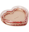 Konges Sløjd Kiddy Pool - 121x26 cm - Heart - Blush Transparent