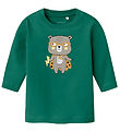 Name It Blouse - NbmVacion - Antique Green/Hero Bear