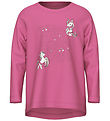 Name It Bluse - NmfViolet - Phlox Pink/Einhörner