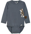 Minymo Bodysuit L/æ - Stormy Weather w. Dog