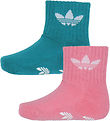 adidas Originals Socken m. Anti-Rutsch - 2er-Pack - Petroleum/Ro