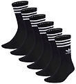 adidas Originals Socken - 3 Streifen CRW - 6er-Pack - Schwarz