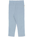 Joha Leggings - Wool/Silk - Dusty Blue