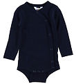 Joha Wrap Bodysuit L/æ - Wool - Navy