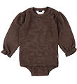 Joha Bodysuit L/æ - Wool - Dark Brown