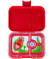 Yumbox Lunchbox w. 4 Rum - Bento Panino - Wow Red Dino
