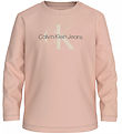 Calvin Klein Blússa - Monogram - Marengs kinnalitur