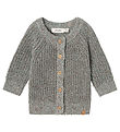 Lil' Atelier Cardigan - Knitted - Rib - NbmNoro - Sky Grey