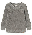 Lil' Atelier Bluse - Strick - Rib - NmmNoro - Himmelgrau