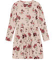 Minymo Kleid - Rib - Sepia Rose m. Blumenrosa