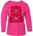 Danef Pullover - Pink m. Rot Love