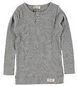 MarMar Long Sleeve Top - Rib - Grey Melange