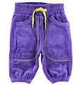 Katvig Velvet Trousers - Purple/Yellow