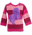 Danefæ Blouse - Roze Gestreept m. Glitter Zeemeermin