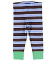 Leggings Katvig - Marron/Bleu Clair à Rayures