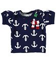 Freds World T-shirt - Navy w. Anchor & Bow