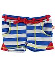 Katvig Classics Badehose - UV50+ - Blau/Weiß gestreift m. Rot
