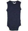 Joha Bodysuit - Wool/Silk - Sleeveless - Navy