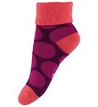 Melton Baby Socks - Purple w. Dots