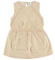 En Fant Dress - Peach w. Goldstripes